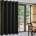 DWCN Patio Sliding Door Curtains - Extra Wide Curtains for Glass Door, Room Divider Blackout Thermal Curtain Grommet Panel with 