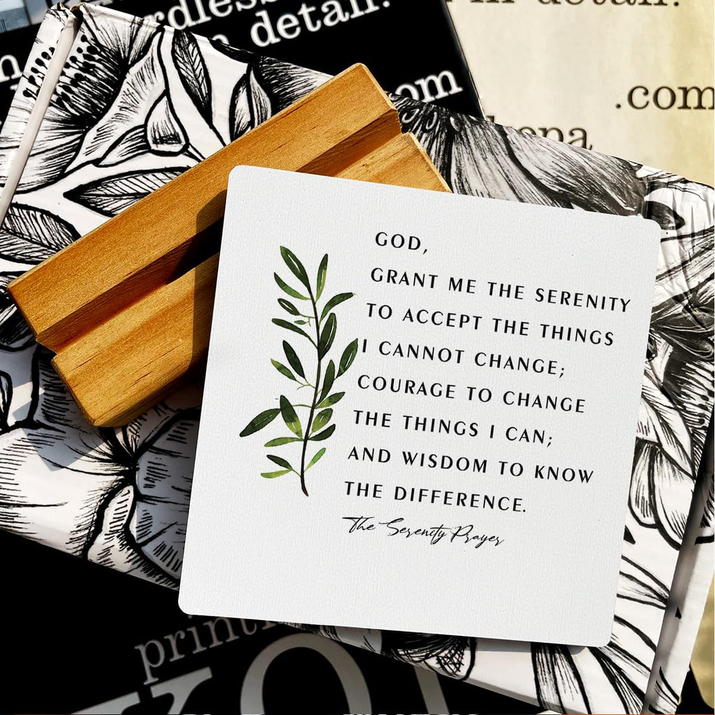 Inspirational Quote Country The Serenity Prayer Wooden Plaque Sign Desk Decor Rustic Christian Desk Sign Decor For Home Office 4
