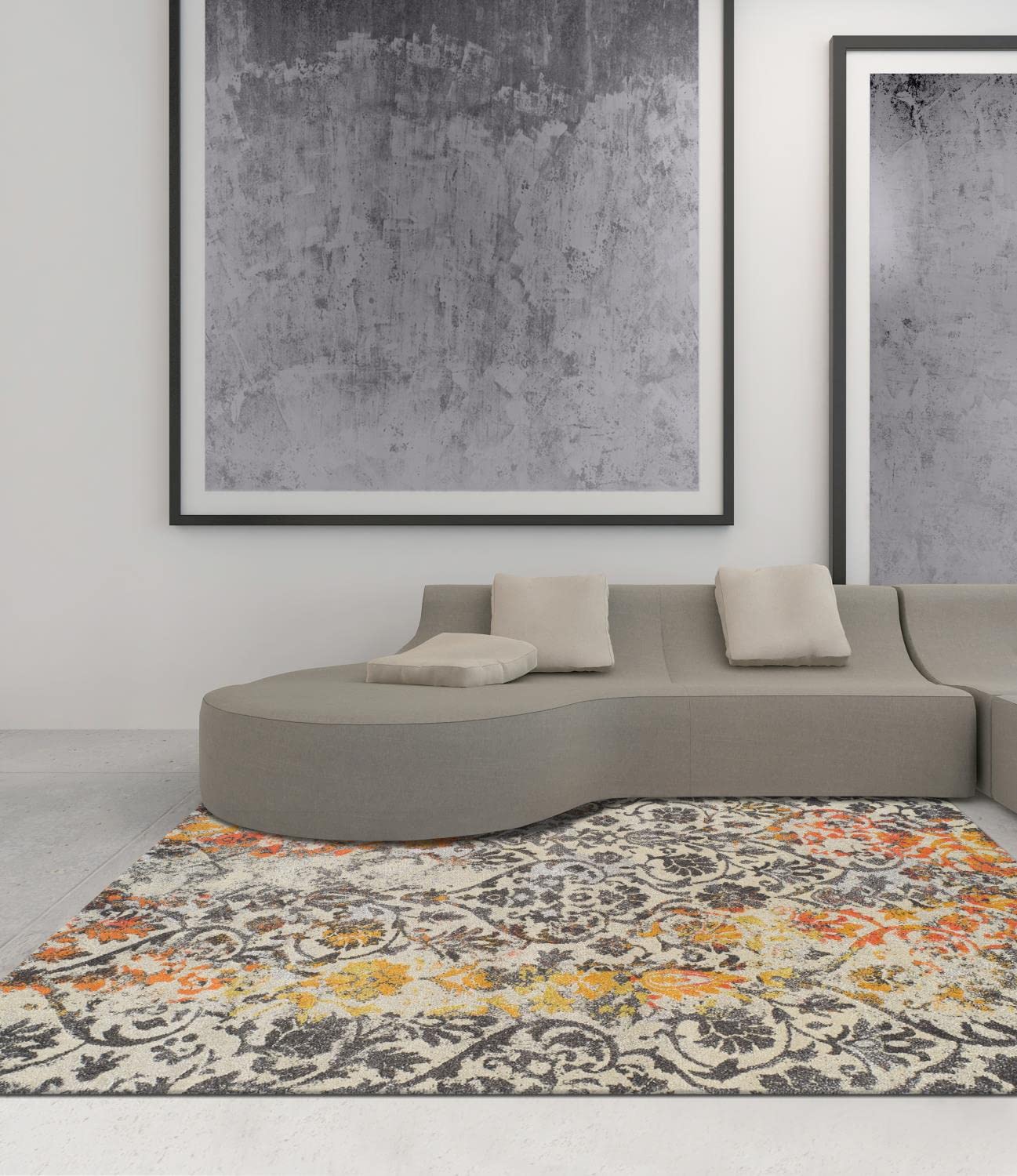 Dalyn Rugs Modern Greys Rug, 9'6&quot; X 13'2&quot;, Citron