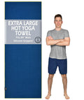 Tatago Hot Yoga Mat Towel Non Slip for Hot Yoga (72-84 inch Mats) Our Hot Yoga Towel Non Slip Silicone Dabs & Absorbent Microfib