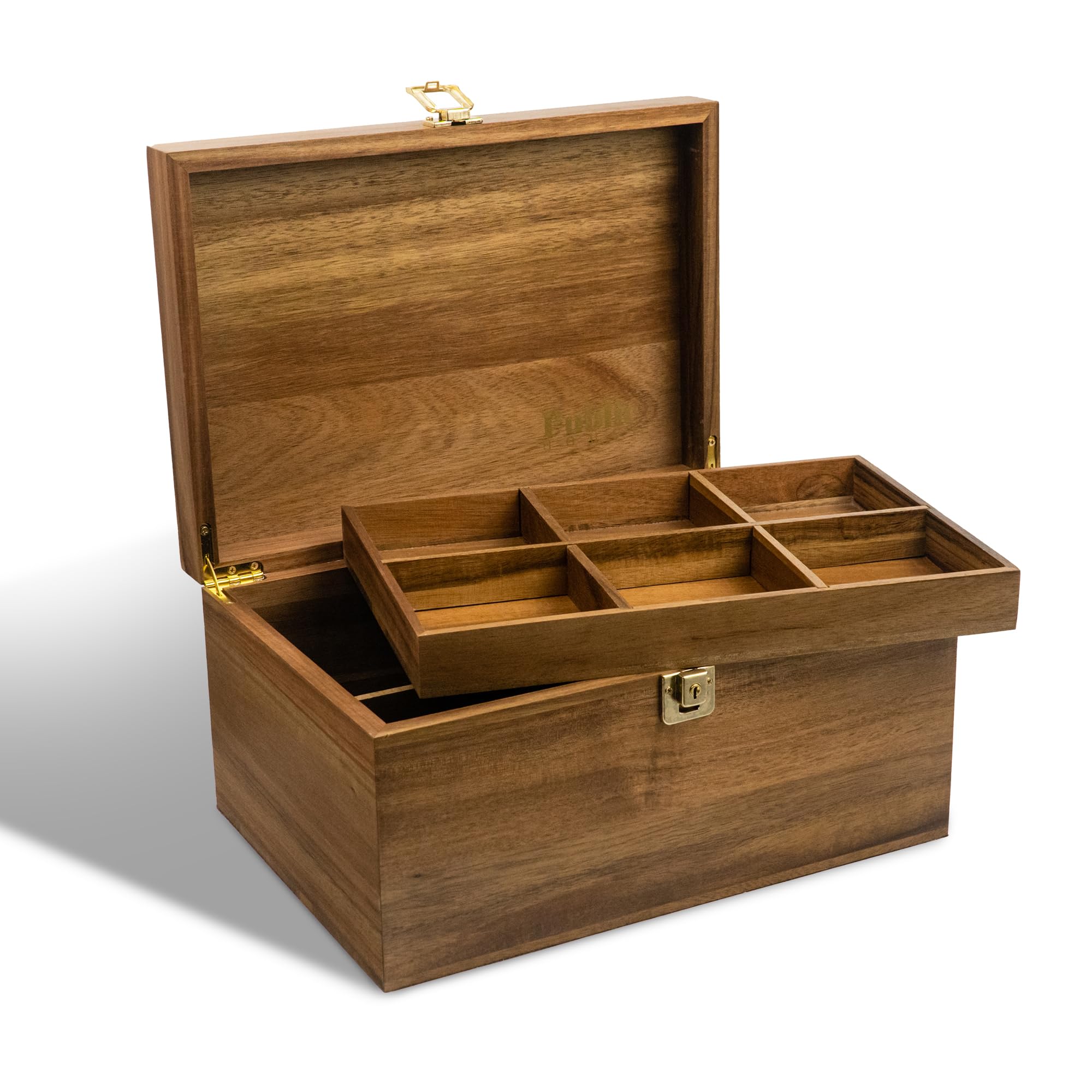 Public House Locking Wooden Keepsake Box, Customizable Design With Adjustable Tray and Divider. Wood Box, Wooden Storage Box, La