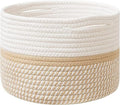 Gratify, Small Cotton Rope Storage Basket, Woven Bin With Handles, Baby Nursery Organizer, Perfectly Sized At 9 X 7, Use In Livi