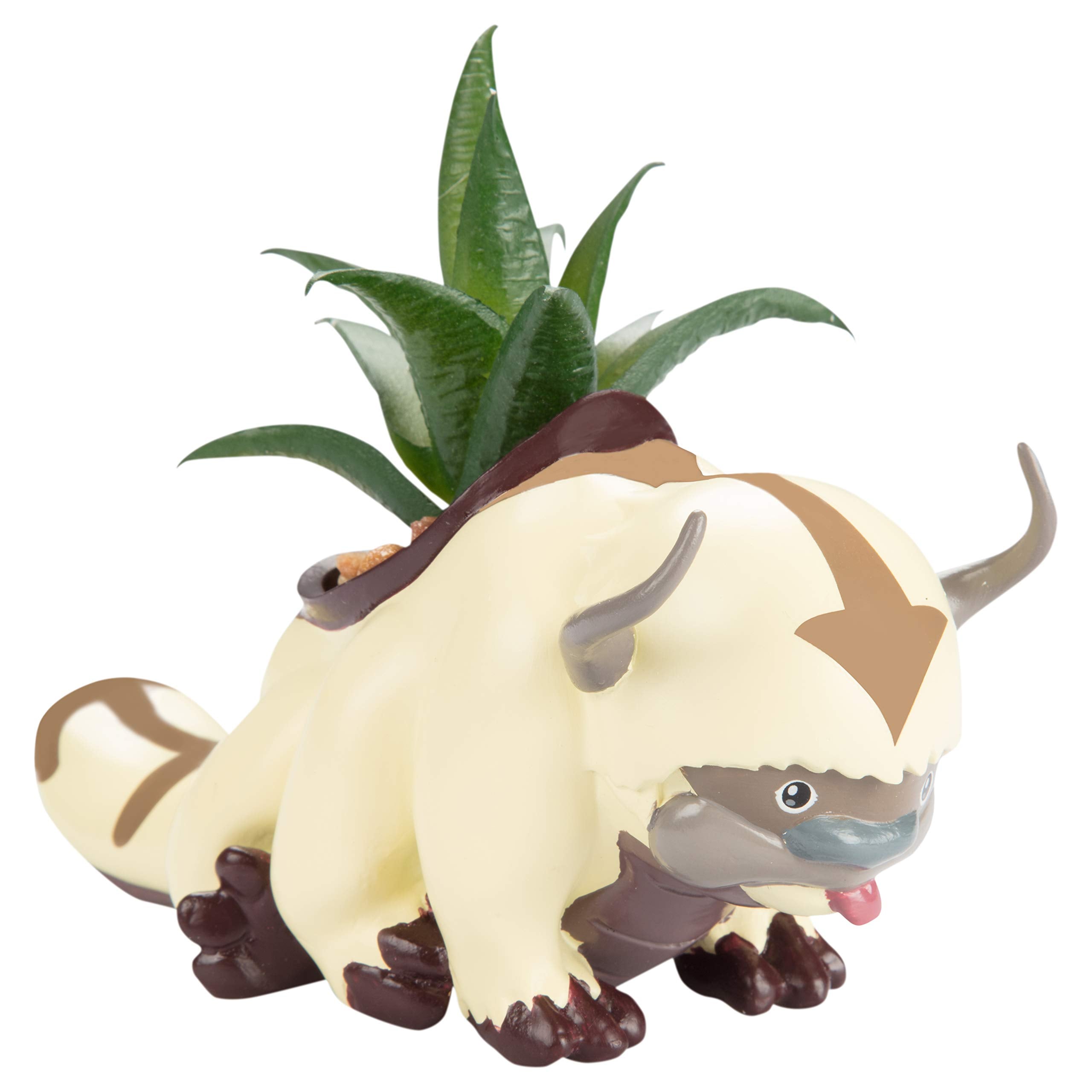Avatar: The Last Airbender Appa Flying Bison Indoor Planter With Faux Succulent Plant - Resin - Great Avatar Gift - 6' X 2.5'