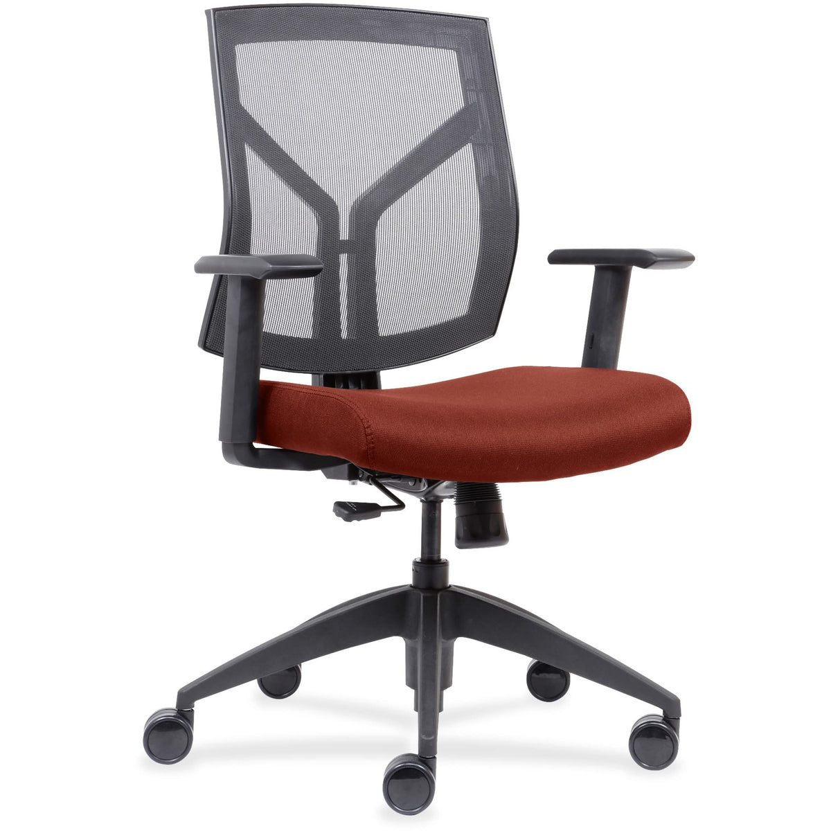 Lorell Mesh Back/Fabric Seat Mid-Back Task Chair