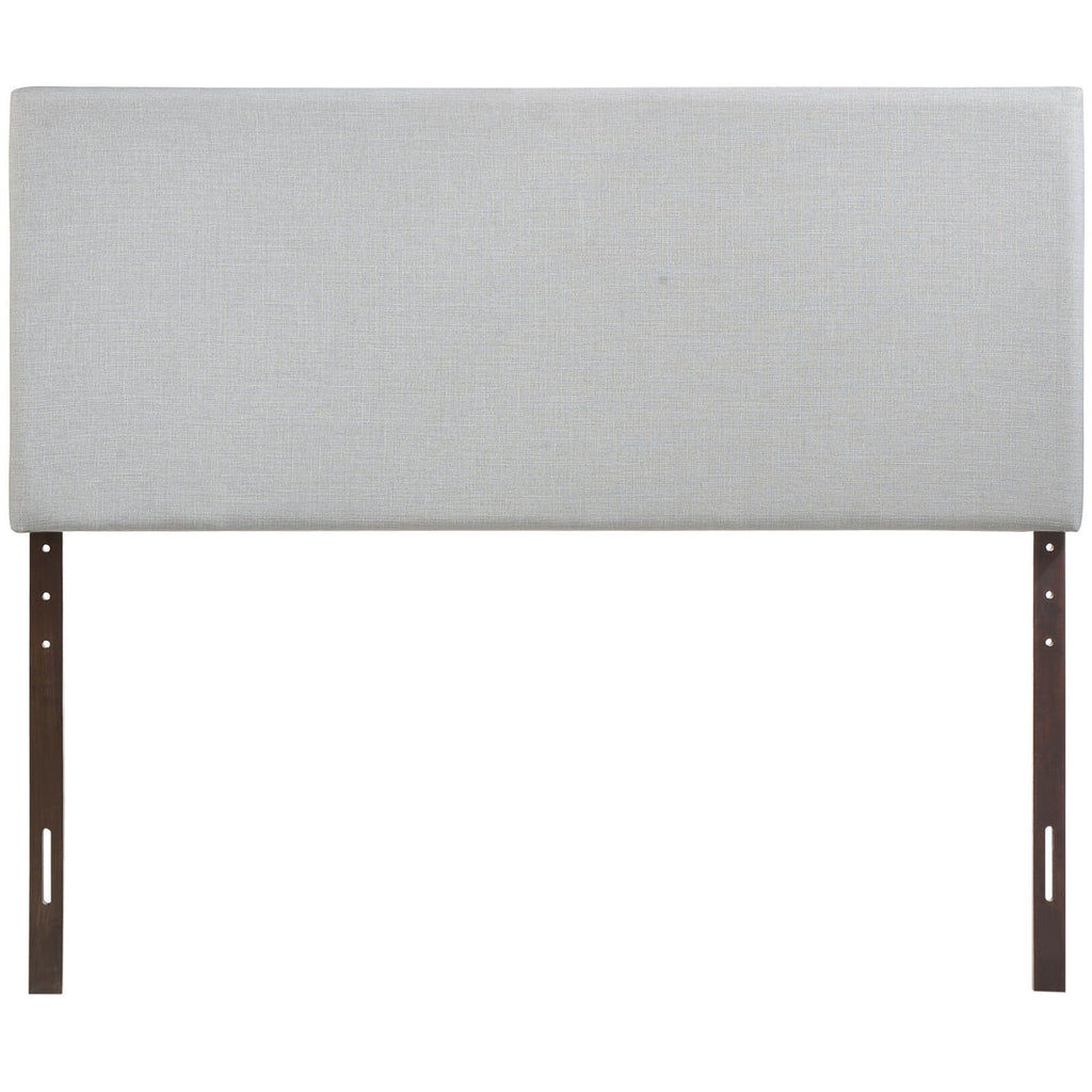 Modway Region Linen Fabric Upholstered King Headboard in Gray