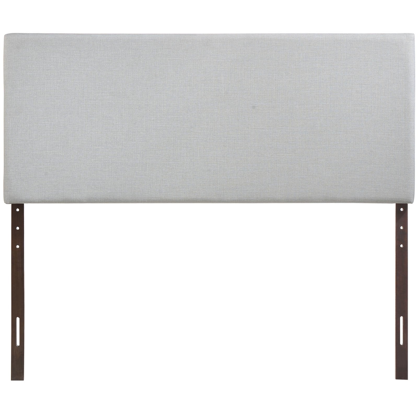 Modway Region Linen Fabric Upholstered King Headboard in Gray