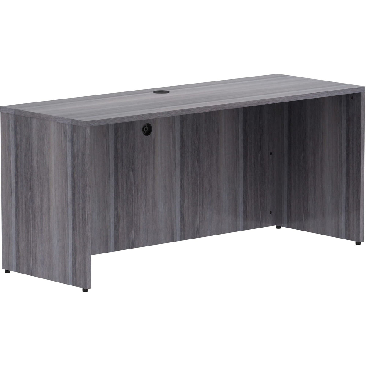 Lorell LLR69596 Weathered Charcoal Laminate- 66 x 24 x 29.5 in. Credenza Shell