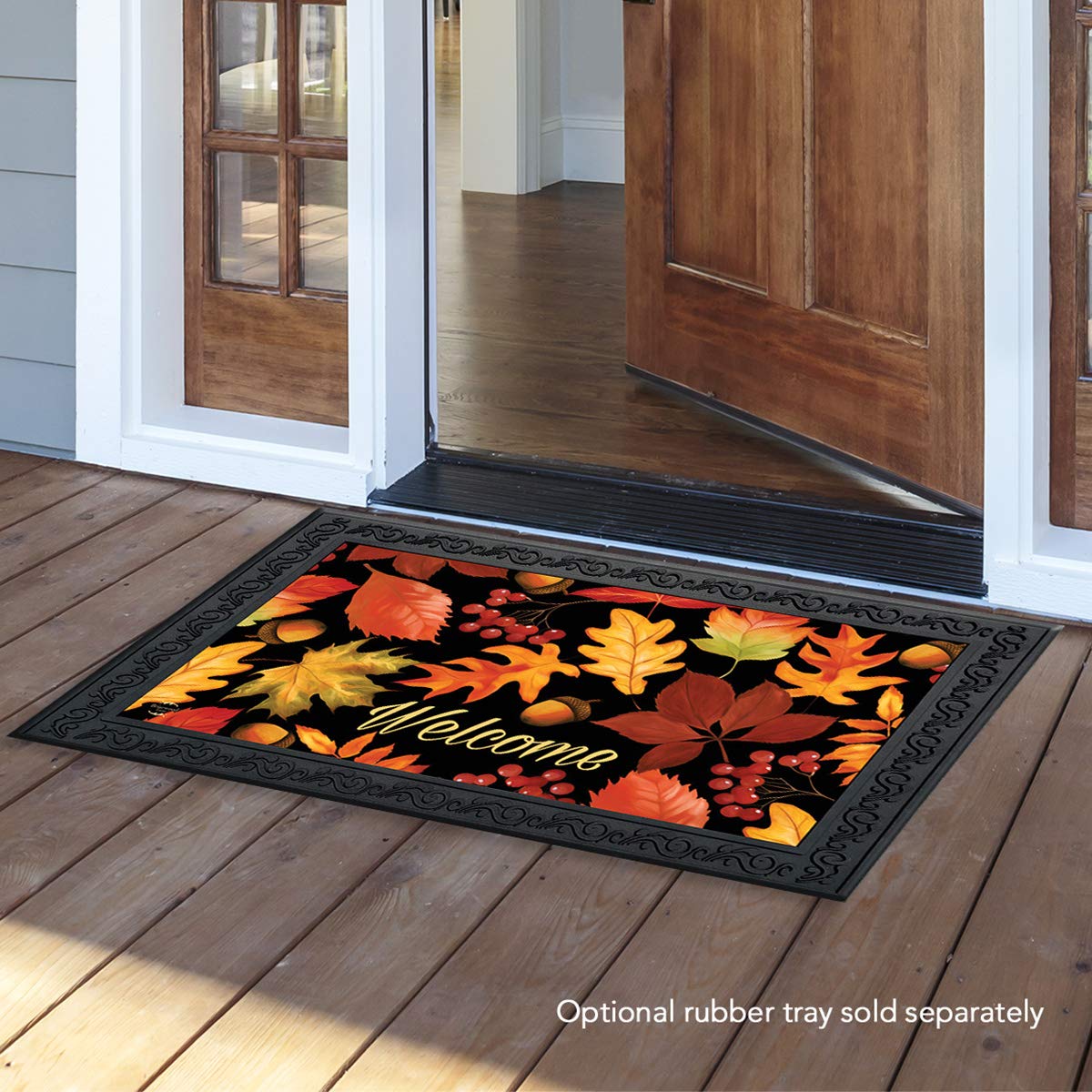 Briarwood Lane Fall Leaves Welcome Doormat Autumn Indoor/Outdoor 30' X 18'