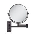 Zadro 7 Wall Mounted Wardrobe, Vanity Makeup Mirror with Magnification & Extending Arm (Large | 12.25 x 12 | 8X/1X, Oil-Rubbed B
