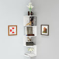 WooDinto Contemporary Zigzag Corner Wall Shelf for Living Room, Rack for Wall Decor, Display Shelves for Guestroom, Office Studi