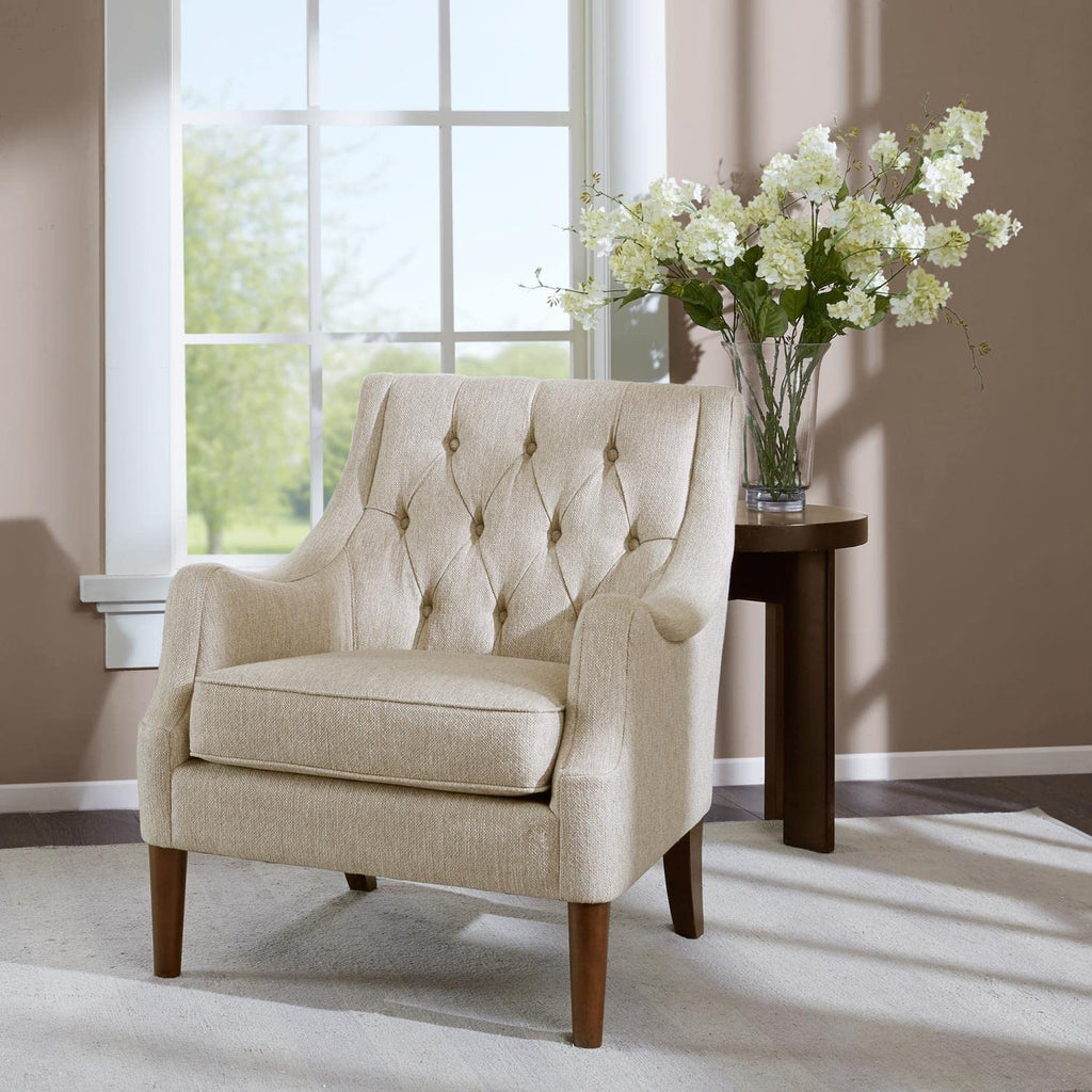 Madison Park Qwen ACCENT CHAIR, 33.5 in, Beige