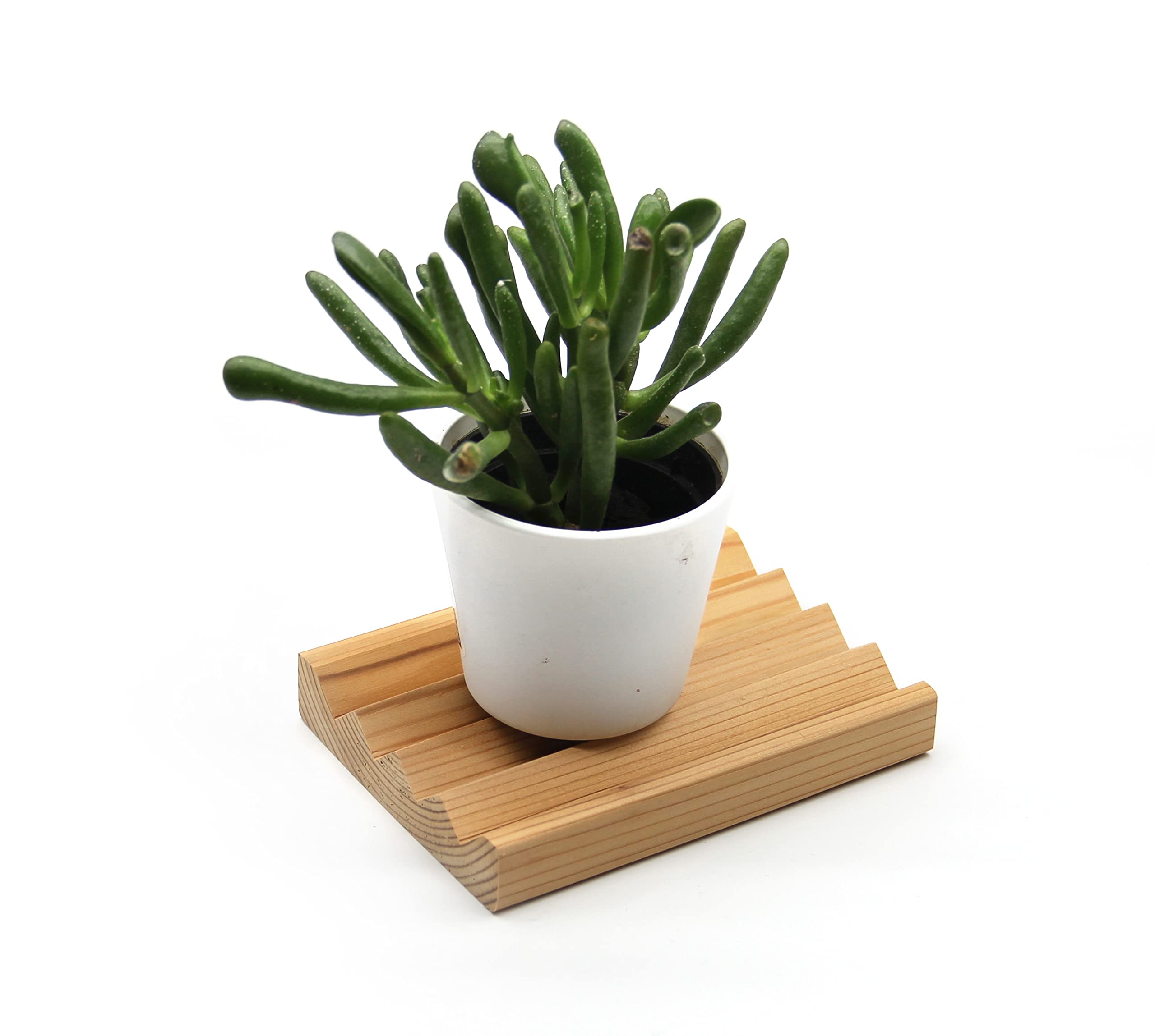 Cedar Soap Dispenser Stand - Red Western Cedar Wood Riser - Handmade In Canada - Durable Pedestal Stand For Home And Kitchen, Pe