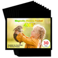 CHUNNIAO Black Magnetic Picture Frame 4X6 for Refrigerator-30 Pack,Black Photo Magnets Sleeves