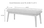 Crosley Furniture Landon Wood Dining Bench for Entryway or Mudroom, Acorn