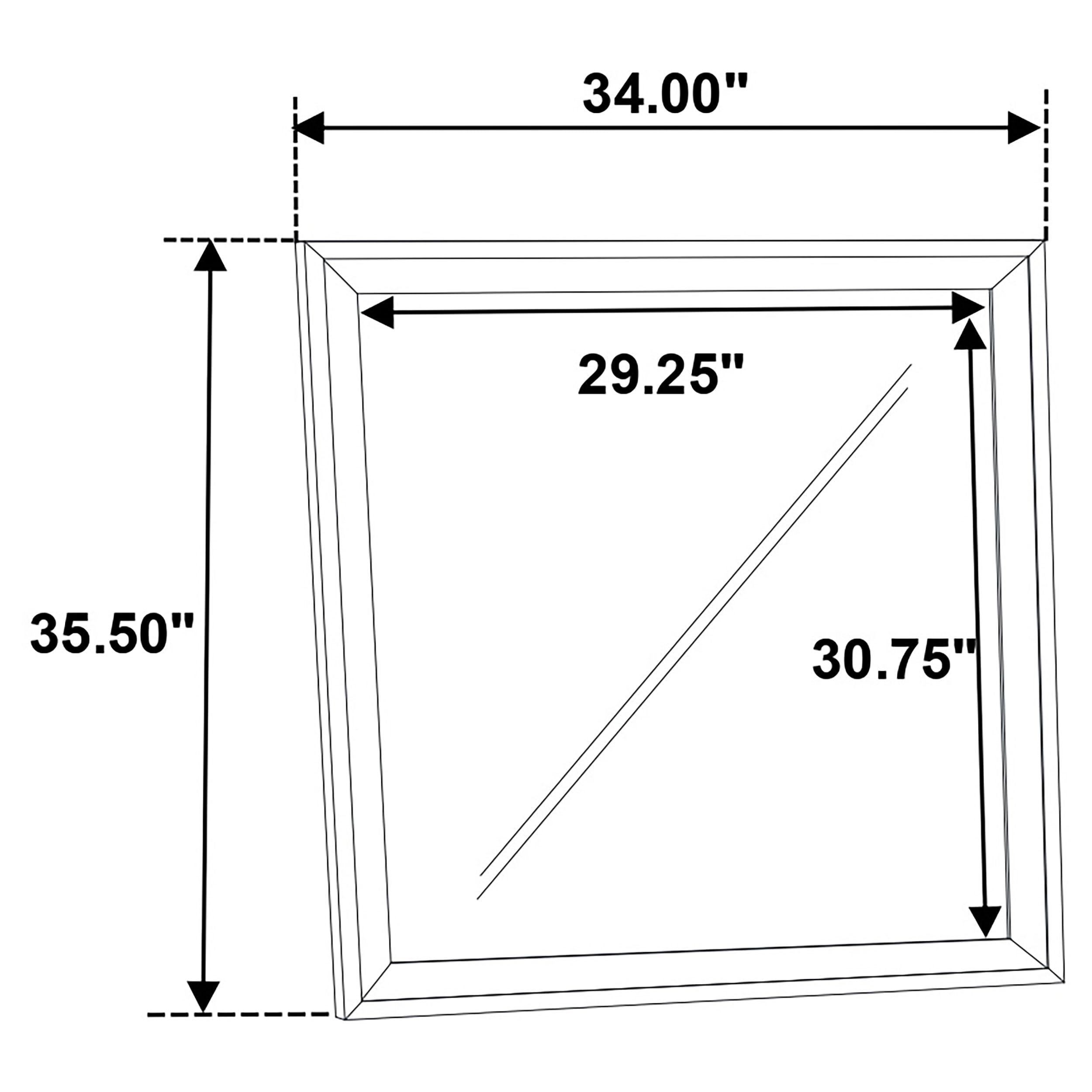 Coaster Home Furnishings Janelle Rectangular Dresser Mirror White