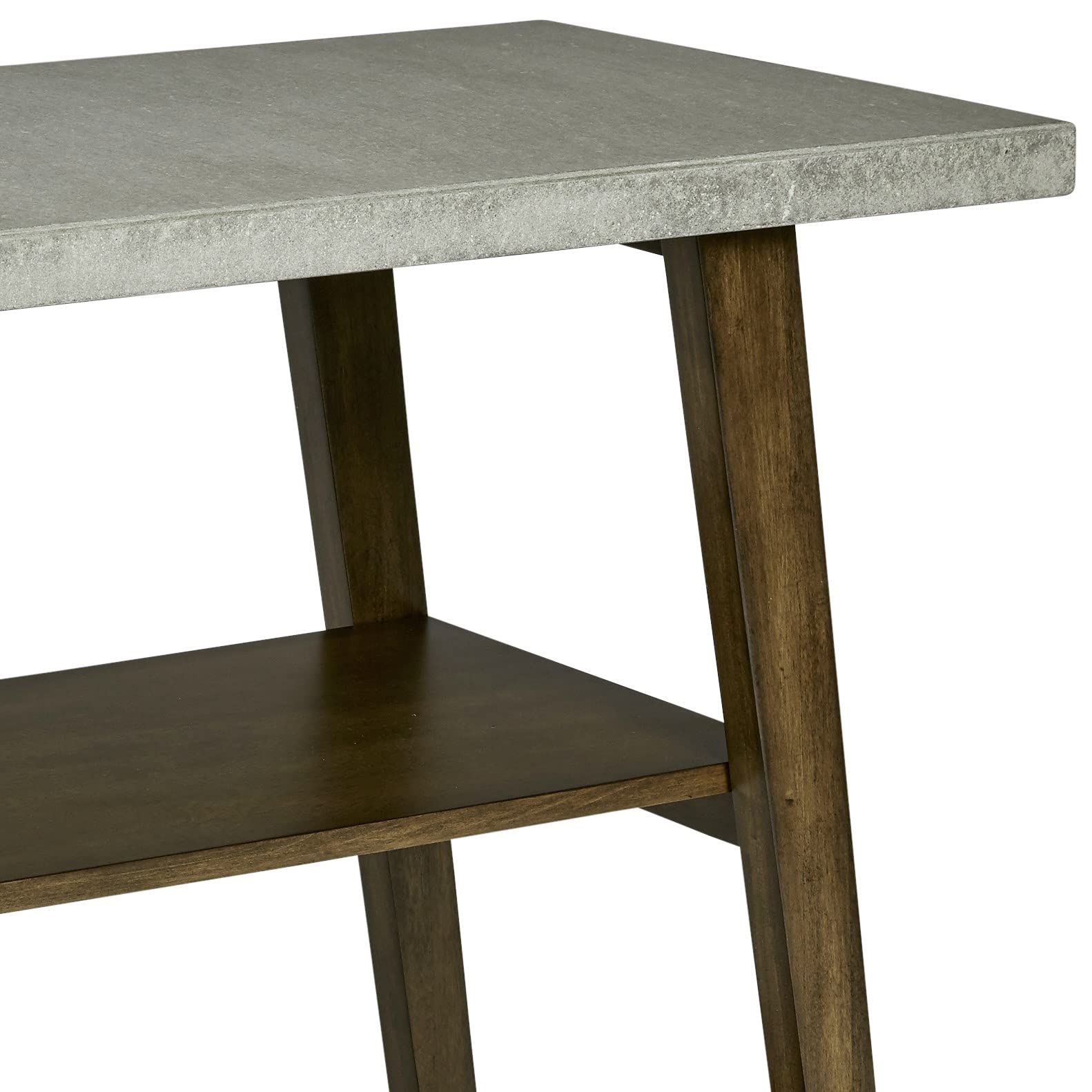 Progressive Furniture Jackson Sofa Console, Concrete Gray/Auburn