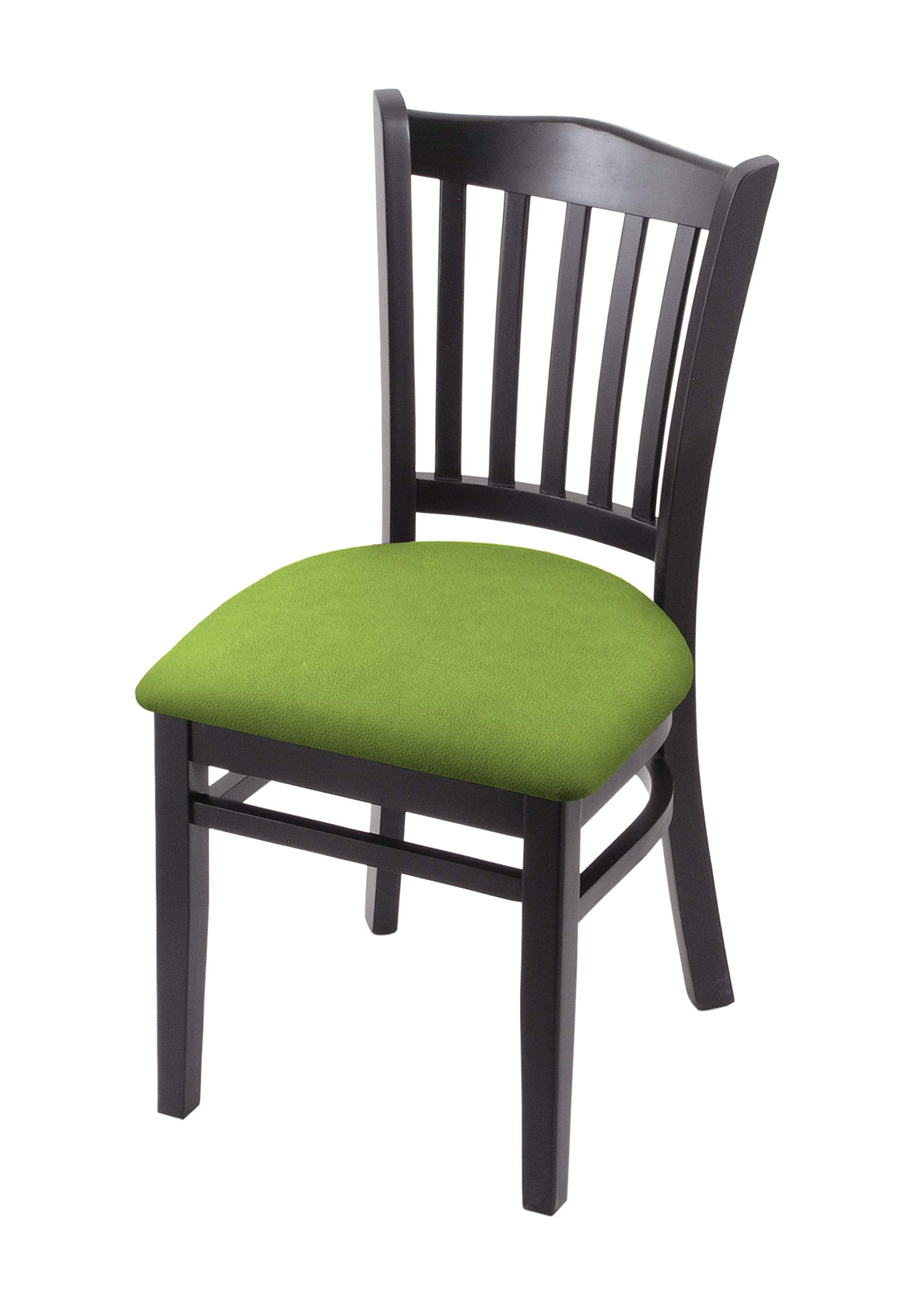 Holland Bar Stool Co. 3120 18 Chair with Black Finish and Canter Kiwi Green Seat