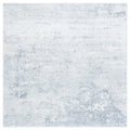 SAFAVIEH Brentwood Collection 3 Square Ivory/Grey BNT822A Modern Abstract Non-Shedding Living Room Bedroom Area Rug