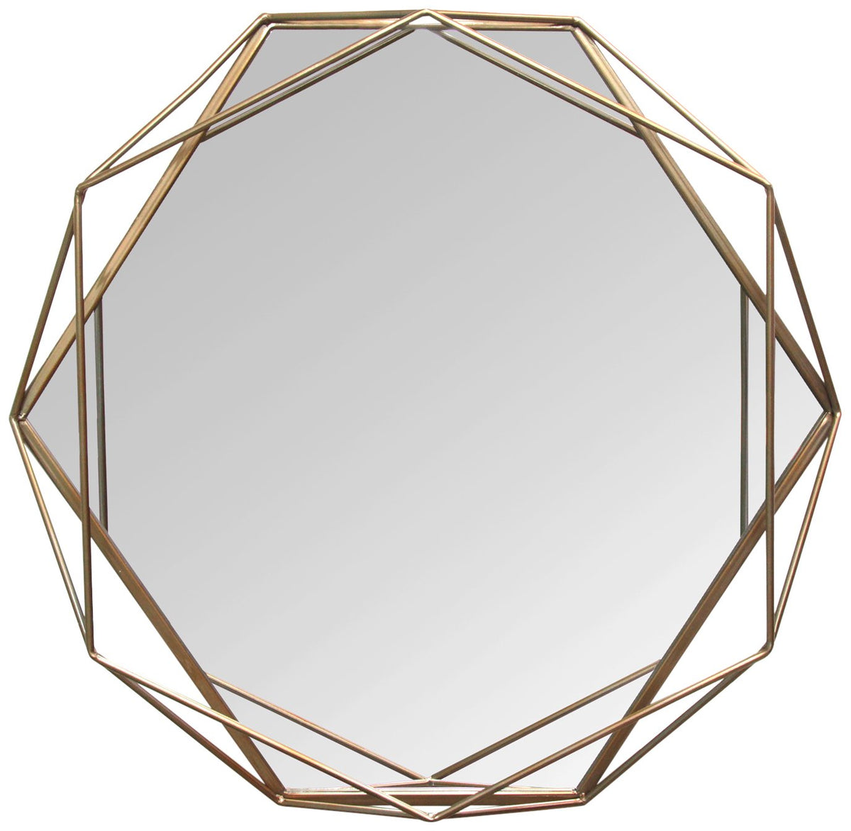 Stratton Home Décor S11541 Chloe Wall Mirror, 31.50 W X 3.15 D X 29.53 H, Gold