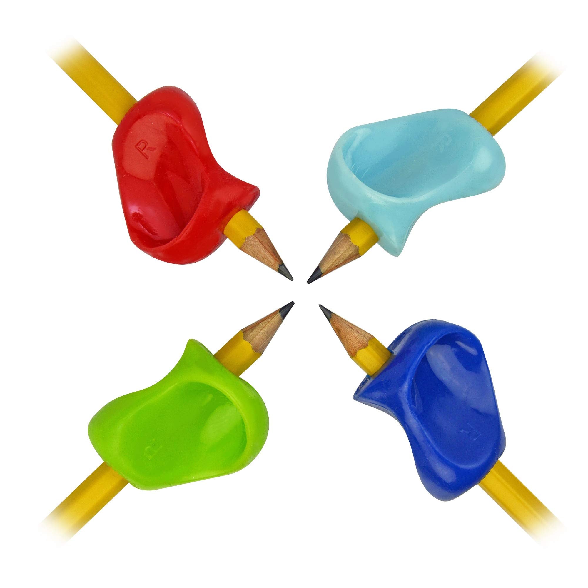 The Pencil Grip Pinch Grip, Ergonomic Writing Aid, Gloss Colored Pencil Grips, 6 Count - Tpg-12706