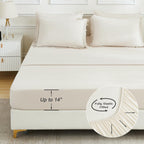 Andency Pink Full Size Comforter Set With Sheets - 7 Pieces Boho Tassel Bed In A Bag Soft Lightweight Bedding Sets, Pink Fringe Bed Set With Comforter, Sheets, Pillowcases & Shams