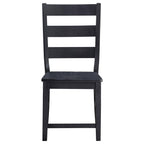 Coaster Home Furnishings Newport Ladder Back Dining Side Chair Black (Set of 2)