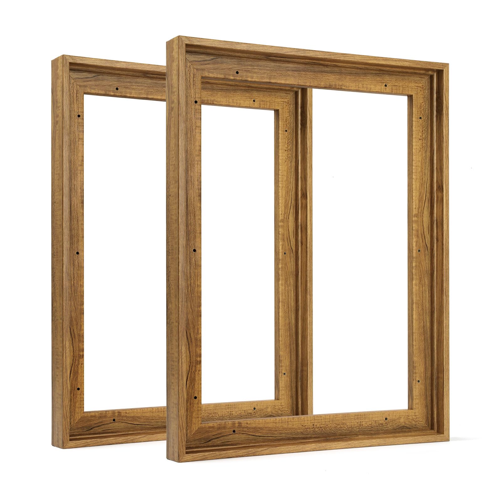 FOLKOR Floating Frame for 11x14 Canvas Painting 0.6-0.8'' Deep, 2 Pack Floater Frame for Canvas Prints, 11 by 14 Art frame for G