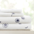 Linen Market 4 Piece Full Bedding Sheet Set (Navy Blue Flowers) - Sleep Better Than Ever With These Ultra-Soft & Cooling Bed She