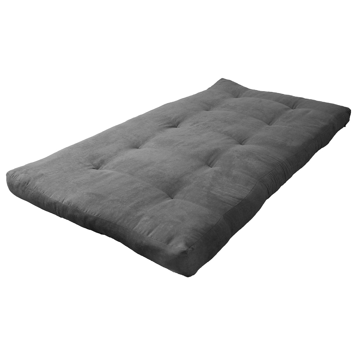 Blazing Needles Vitality 6&quot; Microsuede Futon Mattress, Twin, Steel Grey