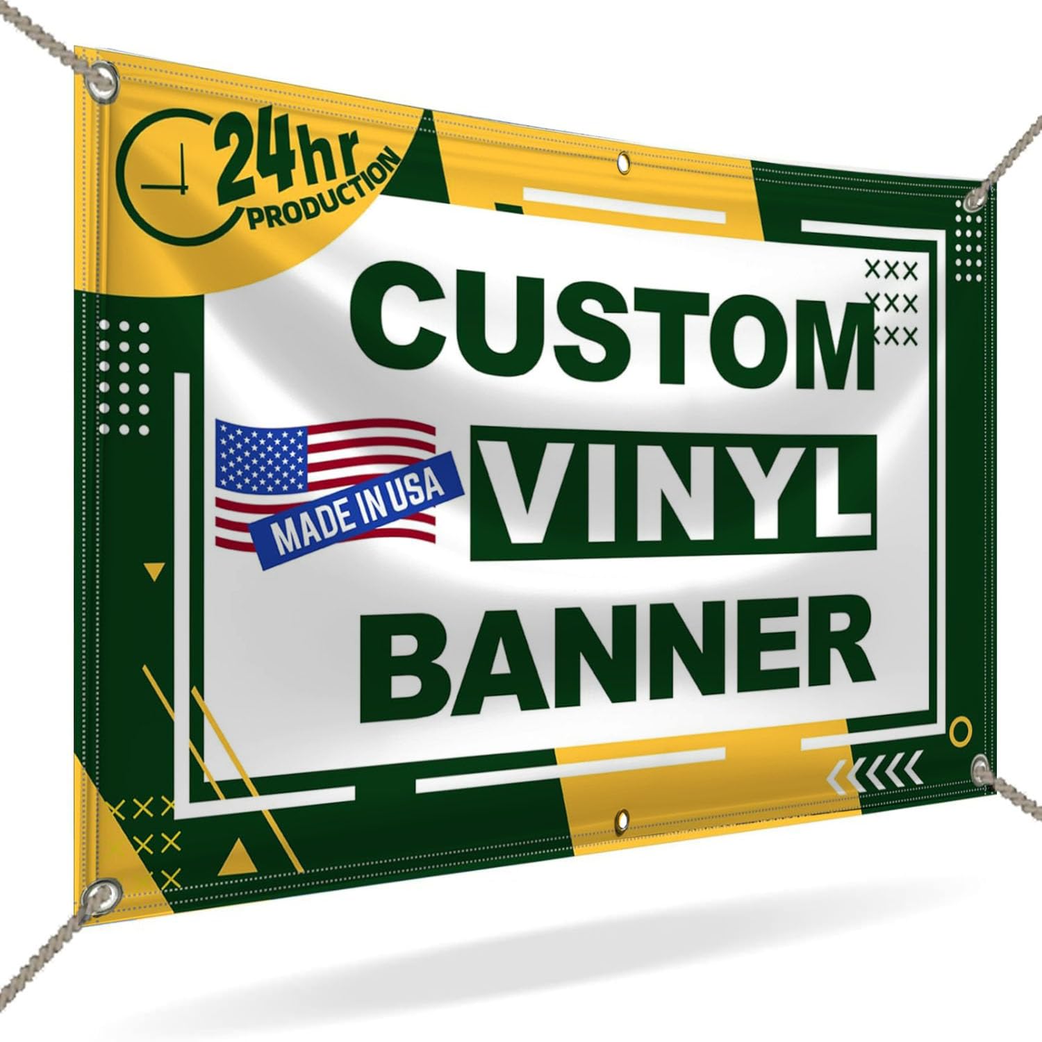 Tfen - 9Ft X 12Ft Custom Vinyl Banner For Indoor & Outdoor Use - Full Color 13 Oz Sign - Personalized With High-Resolution Image