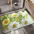 VHKD Water Absorbent PVC Rectangular mats for Bathroom Kitchen Door mat Anti Slip Skid Bath mat (Design 7)