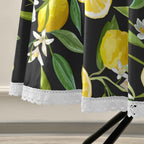 Qilmy Lemon Outdoor Tablecloth 60 Inch Waterproof Round Tablecloth With Umbrella Hole And Zipper For Backyard Party Bbq Decor