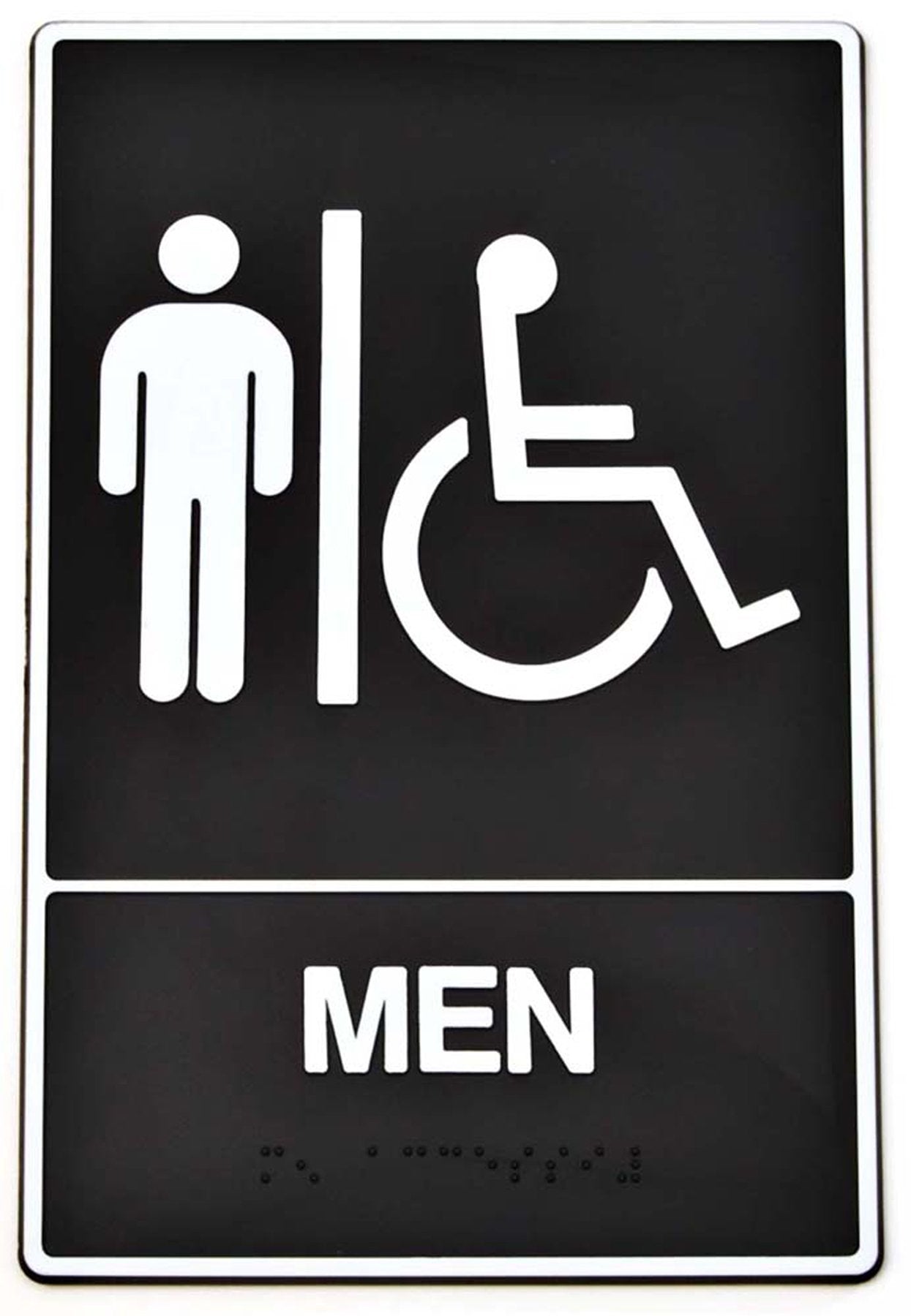 Hy-Ko Prod Brail Men Rest Sign, 6' X 9' (Db-1)