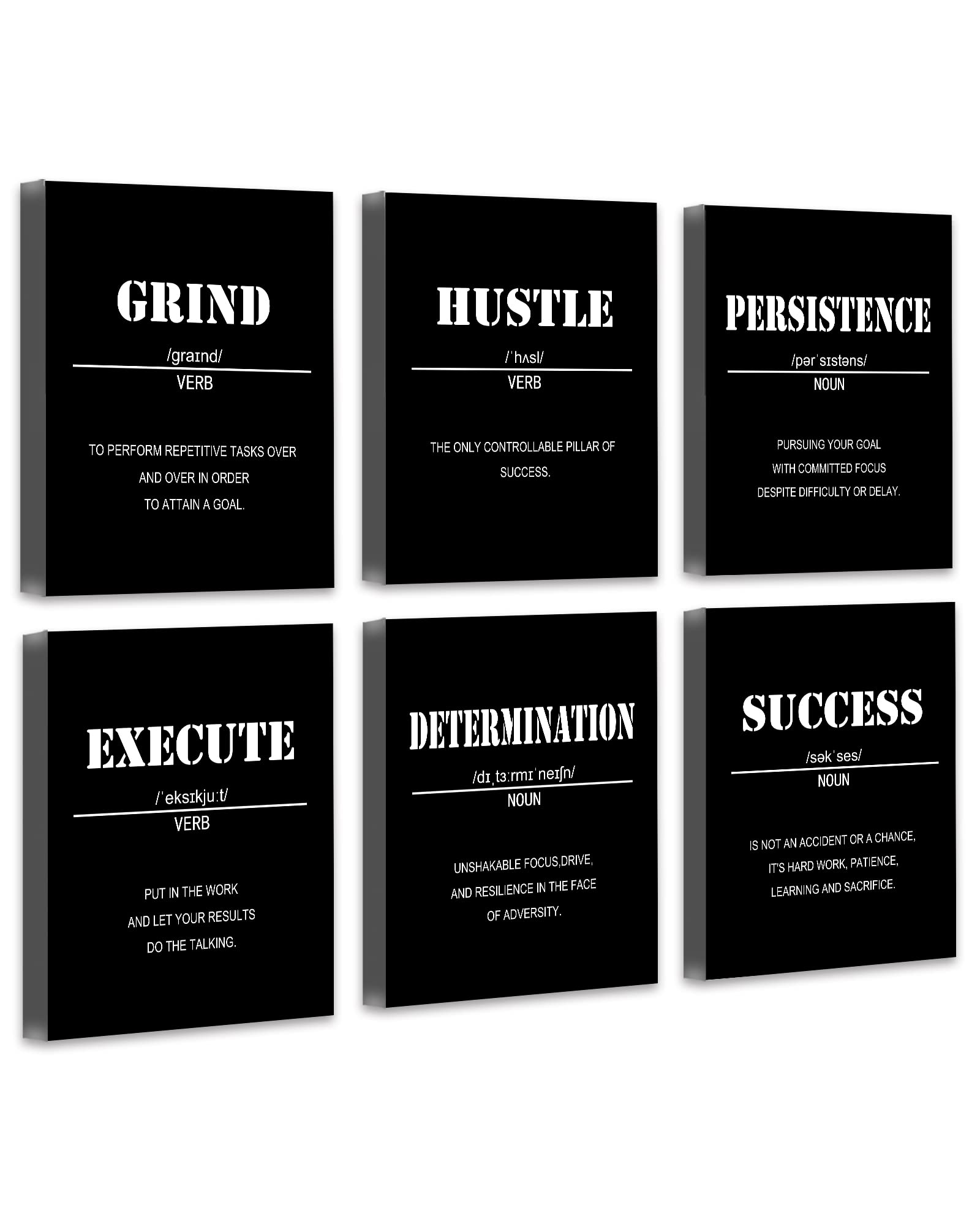 Drsoum Inspirational Office Wall Art - Motivational Quotes for Living Room - Encouraging Canvas Posters for Bedroom - Sayings fo