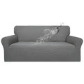 Easy-Going 100% Waterproof Couch Cover, Dual Waterproof Sofa Cover, Stretch Jacquard Sofa Slipcover, Leakproof Furniture Protector For Kids, Pets, Dog And Cat (Oversized Sofa, Grey)