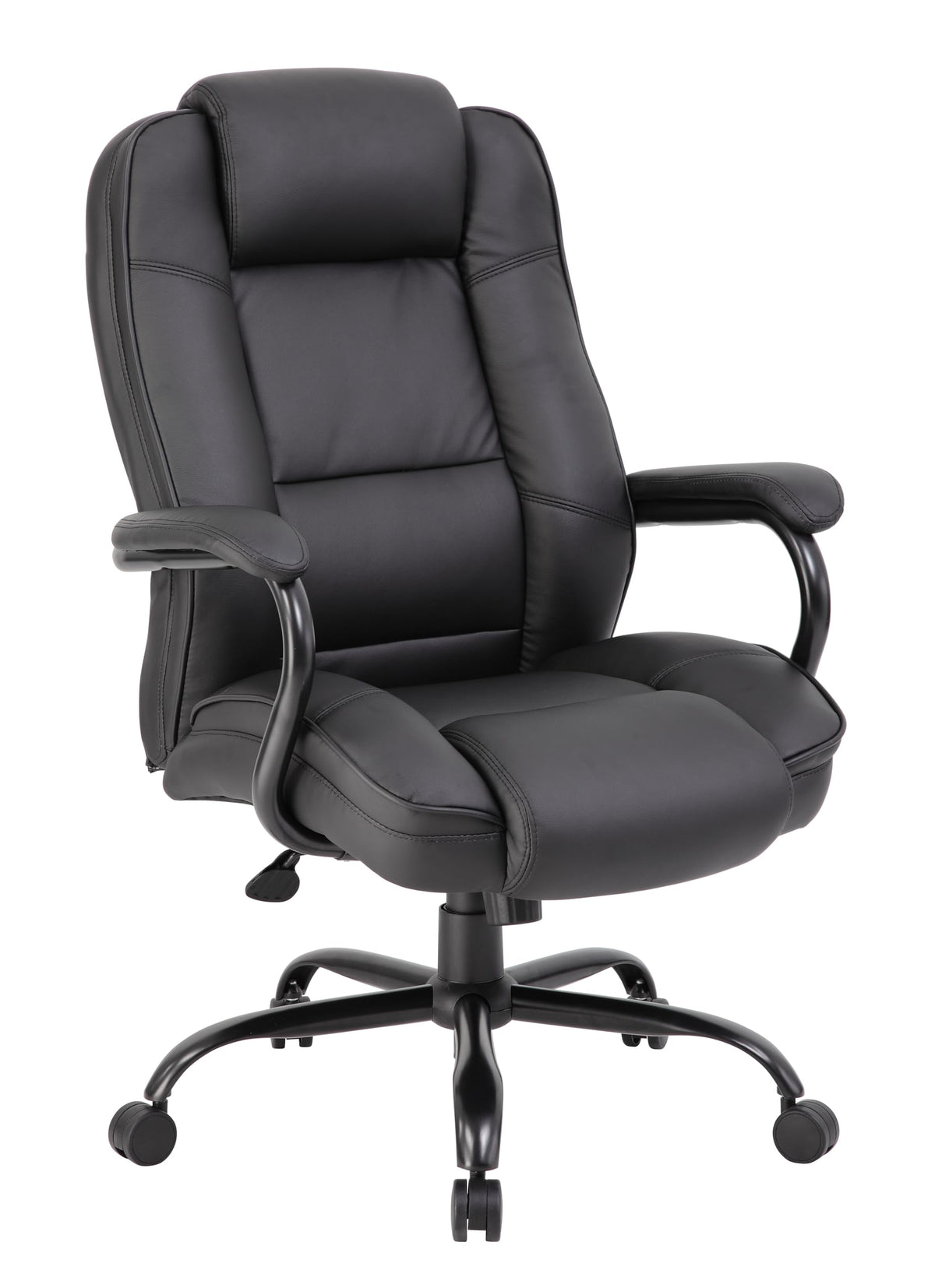 Boss Office Products Heavy Duty Executive Chair With 350Lbs Weight Capacity In Black