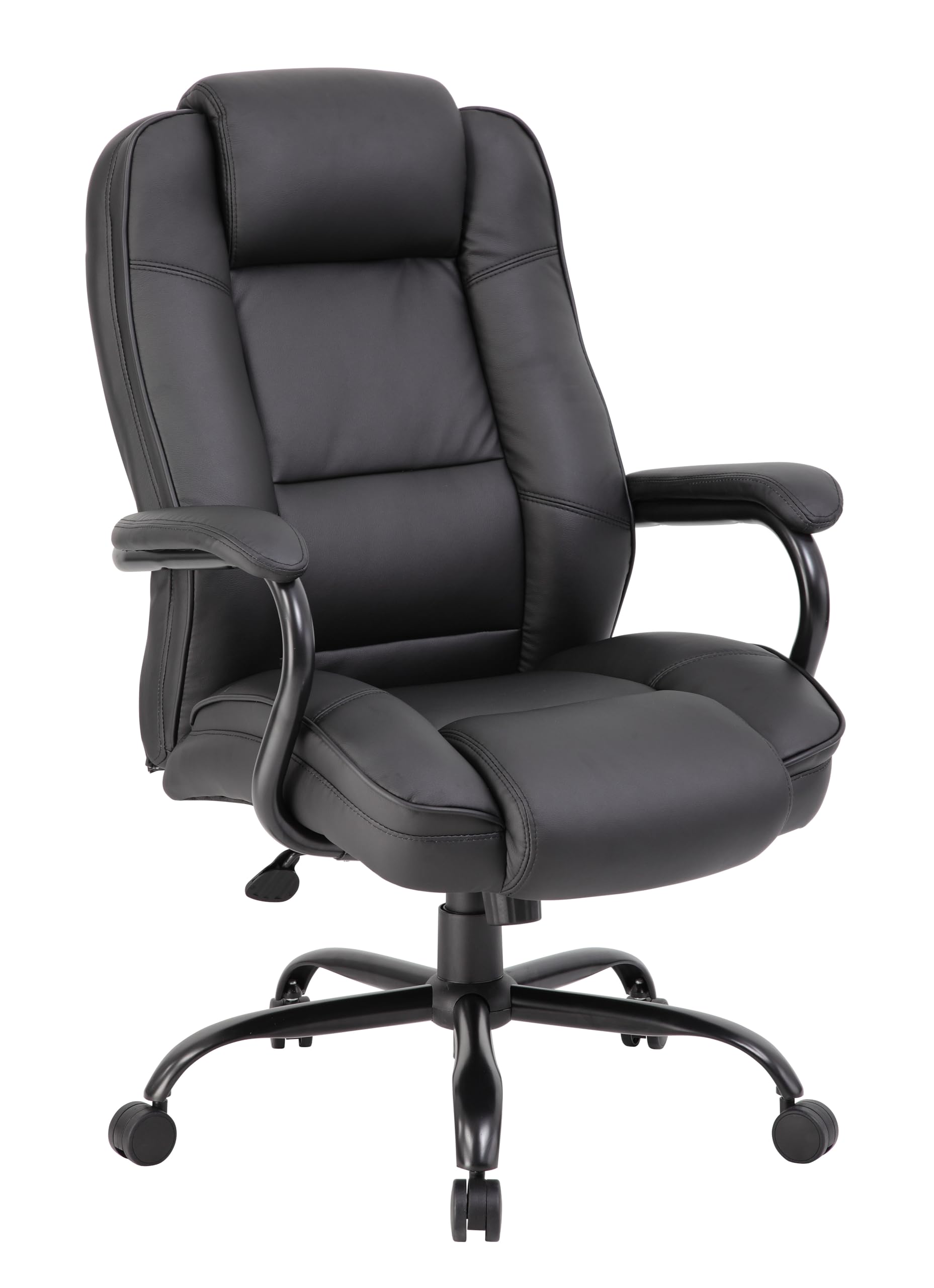Boss Office Products Heavy Duty Executive Chair With 350Lbs Weight Capacity In Black