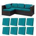 8Pcs Stretch Patio Cushion Covers Outdoor Cushion Covers,For Outdoor Couch Cushion Covers Replacement,Outdoor Covers Patio Slipc