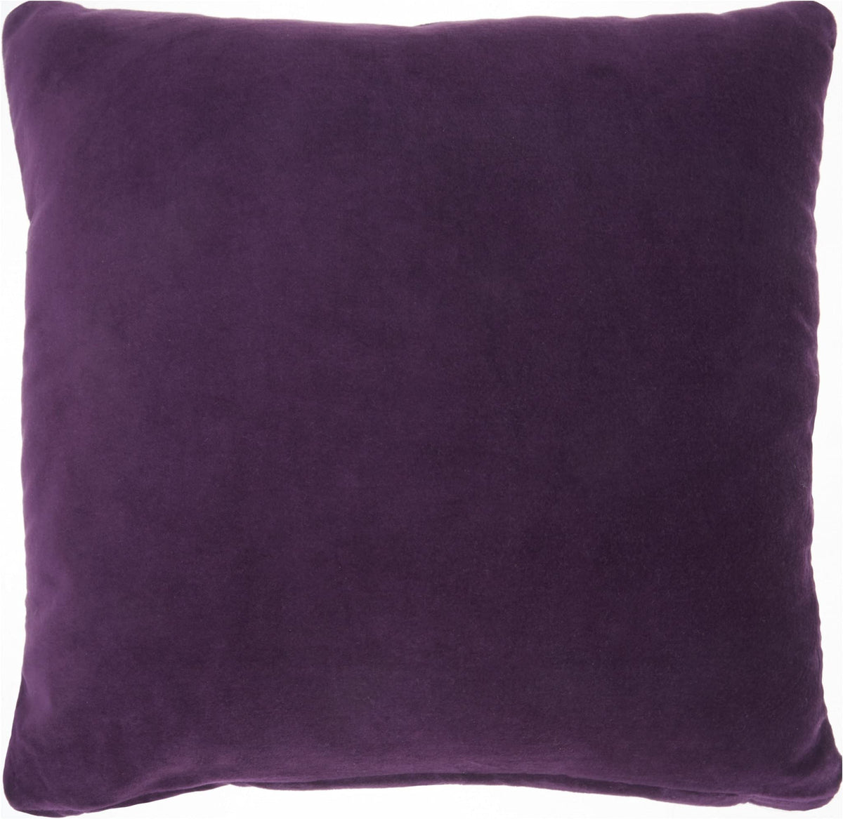 HomeRoots Cotton Velvet Purple Velvet Modern Throw Pillow