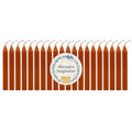 Alternative Imagination Set of 20 Brown, Unscented, 4 Inch Tall Chime Candles (Altar, Spell)