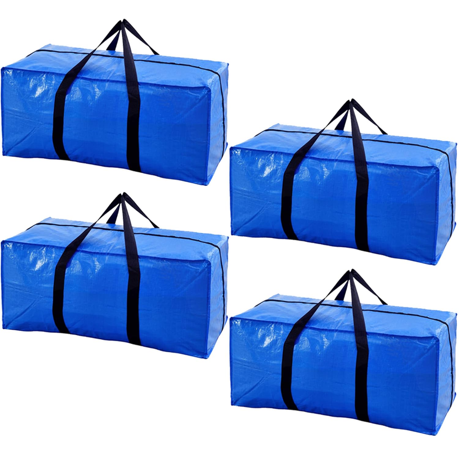 Extra Large Moving Bags with Strong Zippers & Carrying Handles, Storage Bags Storage Totes for Clothes, Moving Supplies, Space S