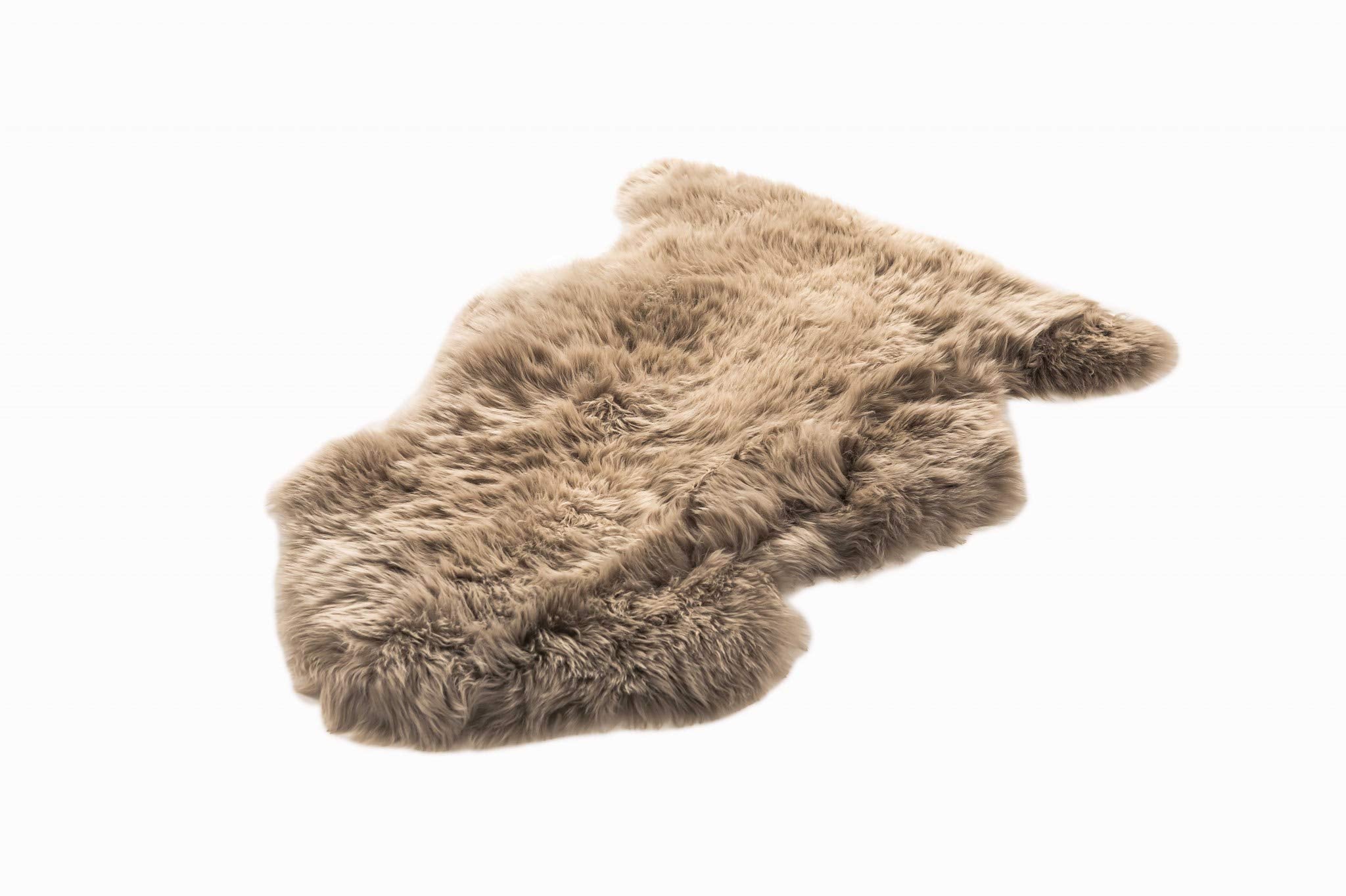 HomeRoots 2' X 3' Latte New Zealand Natural Sheepskin Rug