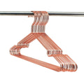 10Pack Koobay 13 Children Rose Copper Gold Shiny Metal Wire Top Clothes Hangers for Shirts Coat Storage & Display