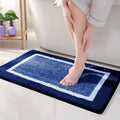 MAA HOME CONCEPT Microfiber Bath Mat  Absorbent/AntiSkid for Bathroom/Door/Kitchen/Floor  NonSlip Carpet (Blue, 50 X 80)