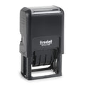 Trodat Printy 4750 Self Inking Date Stamp With Phrases Received, Paid, Entered, Faxed - Blue And Red Ink, 1' X 1-5/8'