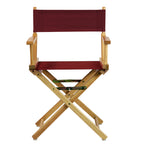 Casual Home 18" Director'S Chair Natural Frame With Burgundy Canvas