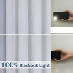 Chyhomenyc 2 Panels 100% Blackout Curtain Liners, 100% Darkening Blackout Liner For 63 Inch Curtains, Each 50'' Wx58 L, 2 Liners