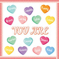 Valentine'S Day Bulletin Board Decoration Conversation Hearts Cutouts Candy Heart Bulletin Board Set Valentine'S Day Bulletin Bo