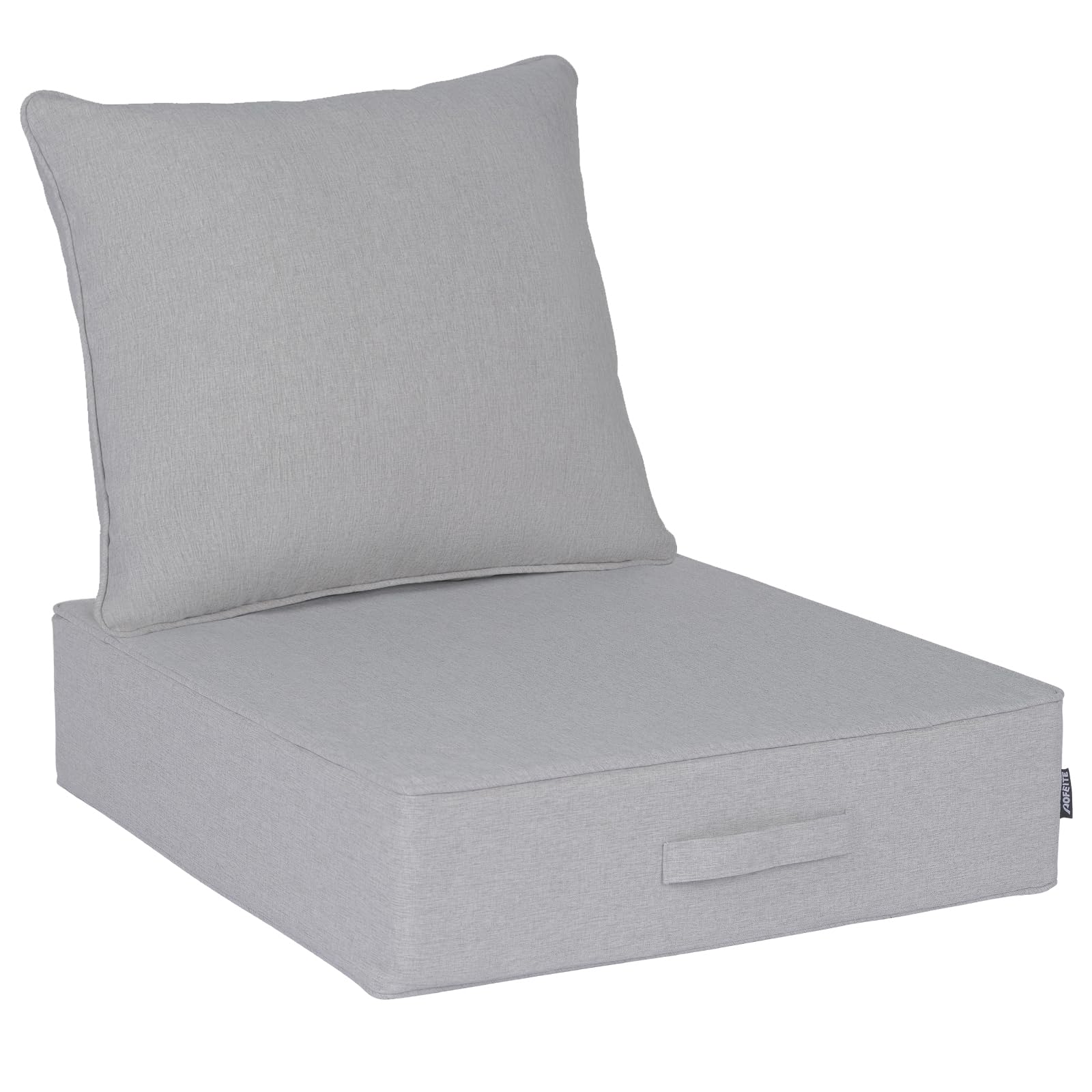 Aofeite Outdoor Olefin Water-Resistant Deep Seat Cushion Set, 24'X 24'X 6' Weather And Fade Resistant Patio Furniture Seat Cu