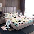 Full Sheet Set Kids Football Bed Sheet Set For Boys Girls Bedroom Soft Microfiber Soccer Ball Sports Theme Decor Bed Sheets 3D A
